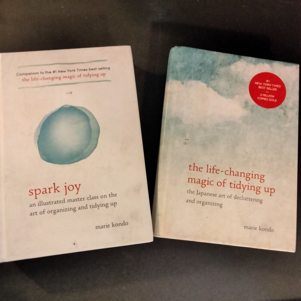 The Life Changing Magic Tidying Up  Spark Joy Marie Kondo Hardcover Book Lot 2